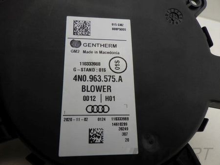 AUDI FRONT SEAT BLOWER MOTOR RIGHT LEFT 4N0963575A