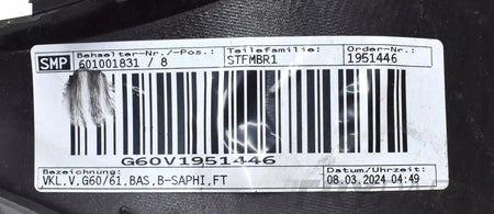 BMW G60 G61 FRONT BUMPER STANDARD BASIC ORG