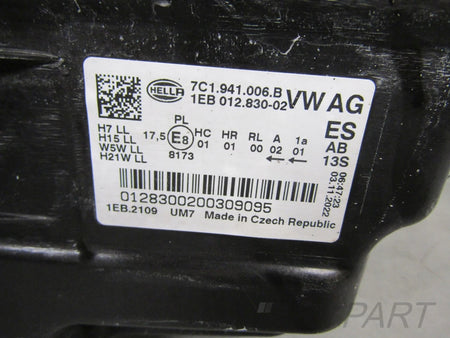 HEADLIGHT VOLKSWAGEN CRAFTER II 2 STANDARD 16- RH RIGHT 7C1941006B