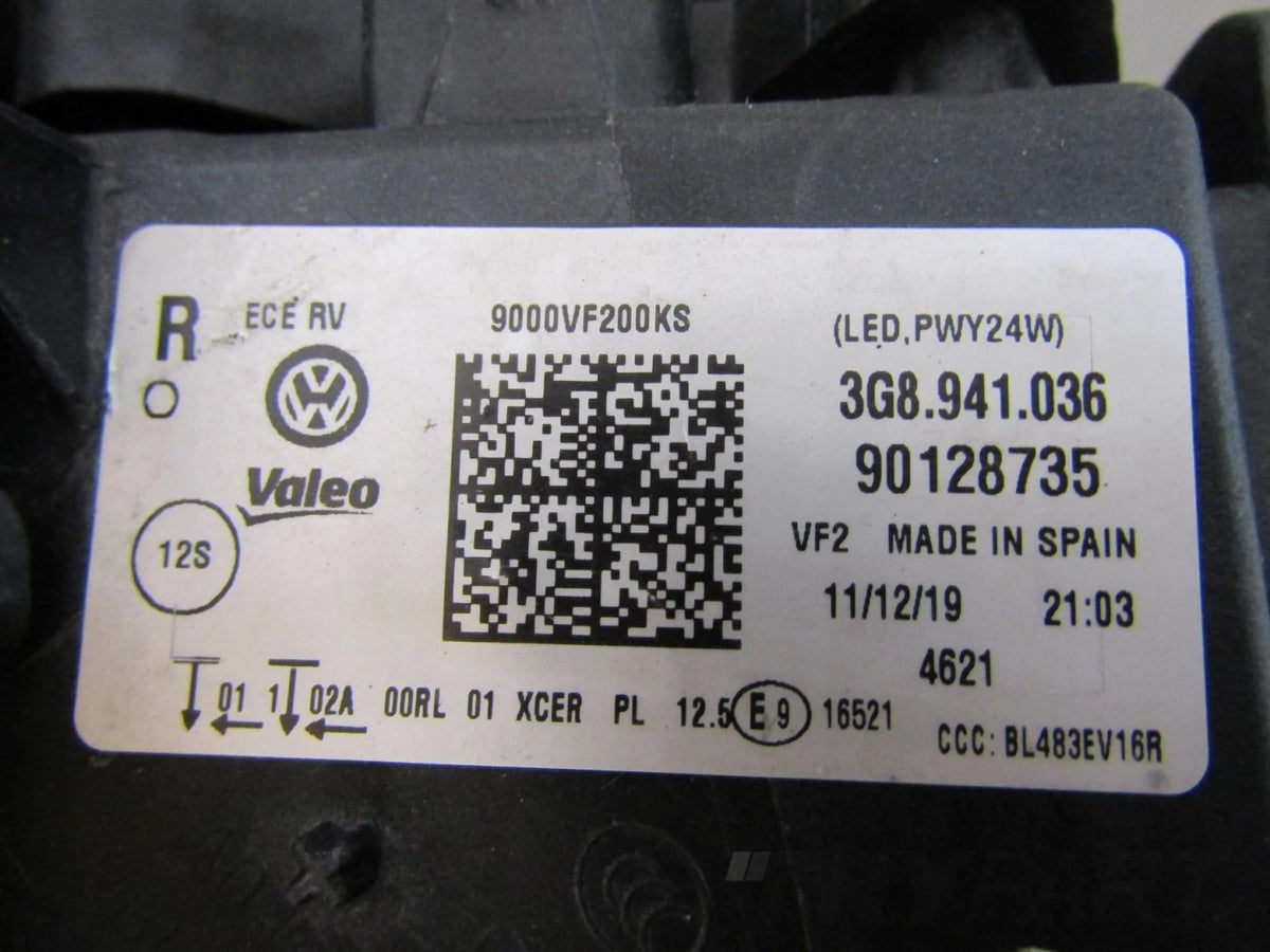 Headlight VW Arteon 3G8 FULL LED 17-24 RH RIGHT 3G8941036