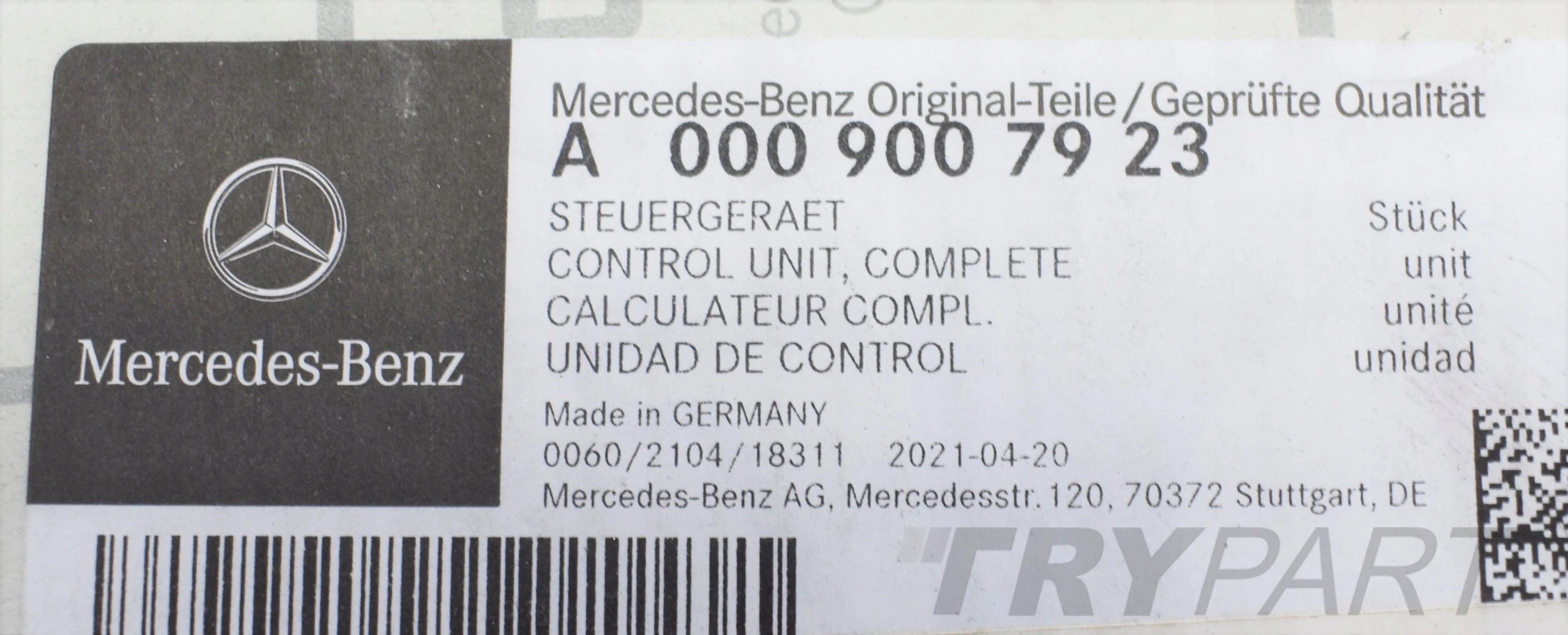 MERCEDES W205 W253 W213 DISTRONIC RADAR MODULE ORG