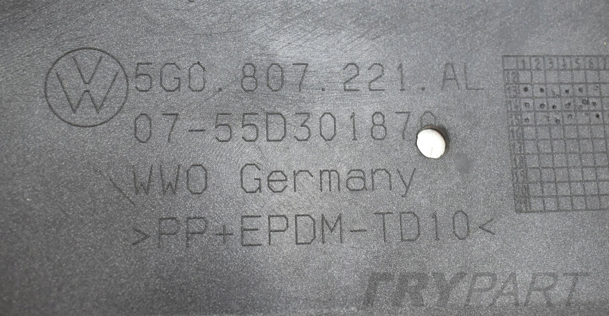 VW GOLF VII R LINE 5G0 FRONT BUMPER ORG