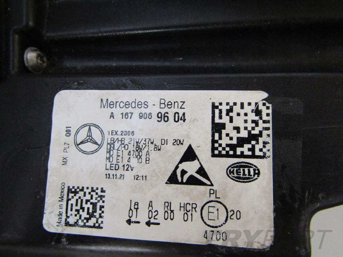Front Lamp Mercedes GLE 167 FULL LED PERFORMANCE 19-23 RH RIGHT A167906960