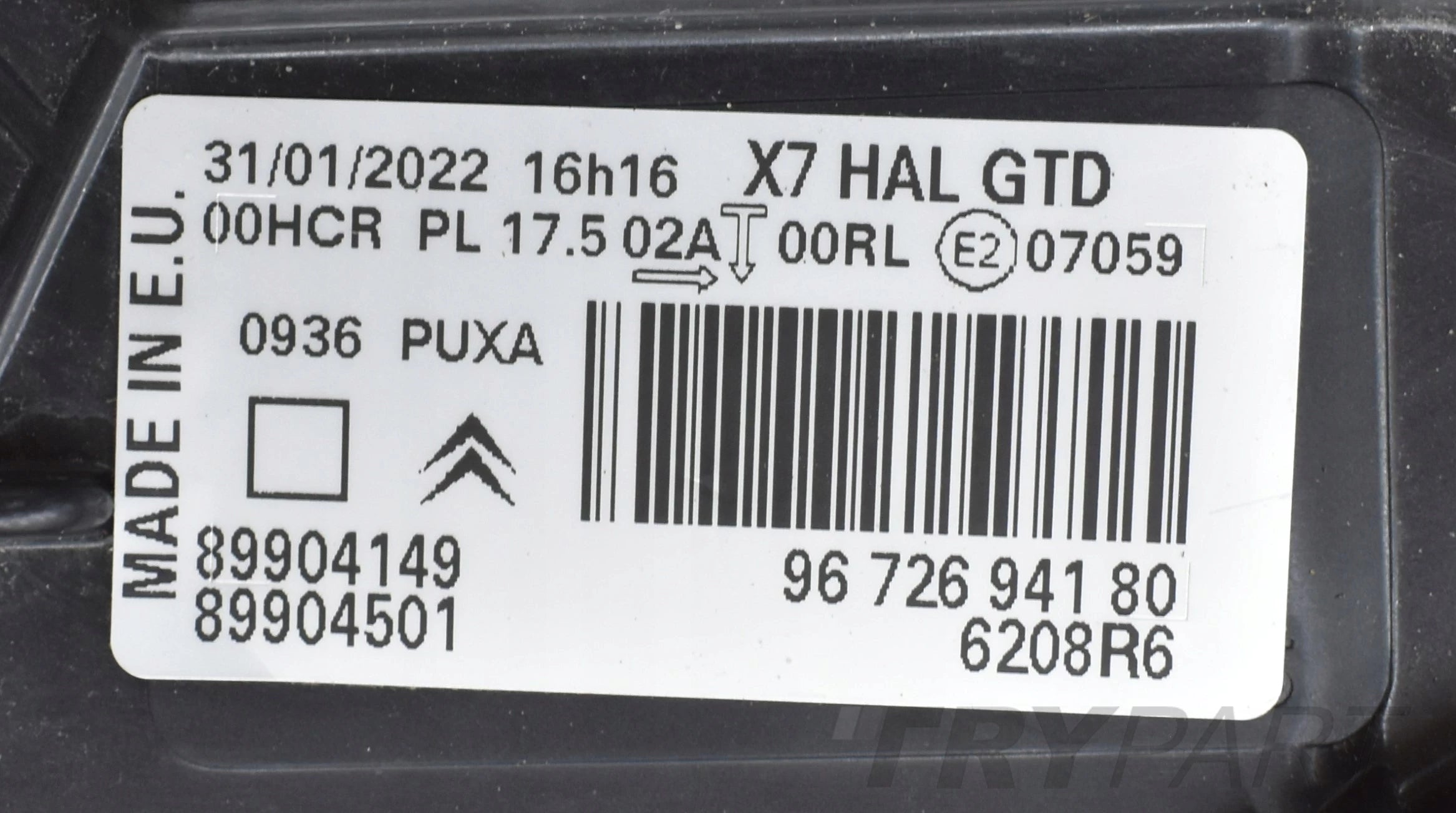 CITROEN C5 III X7 LEFT FRONT NEW ORG EU 9672694180
