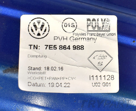 VW TRANSPORTER T6 7E5 RIGHT SIDE SLIDING DOOR ORG