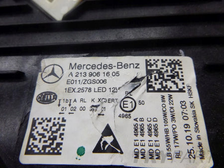MERCEDES E-CLASS 213 LIFT FULL LED MULTIBEAM right