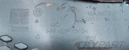 VW ID3 ID.3 10A FRONT BUMPER ORG