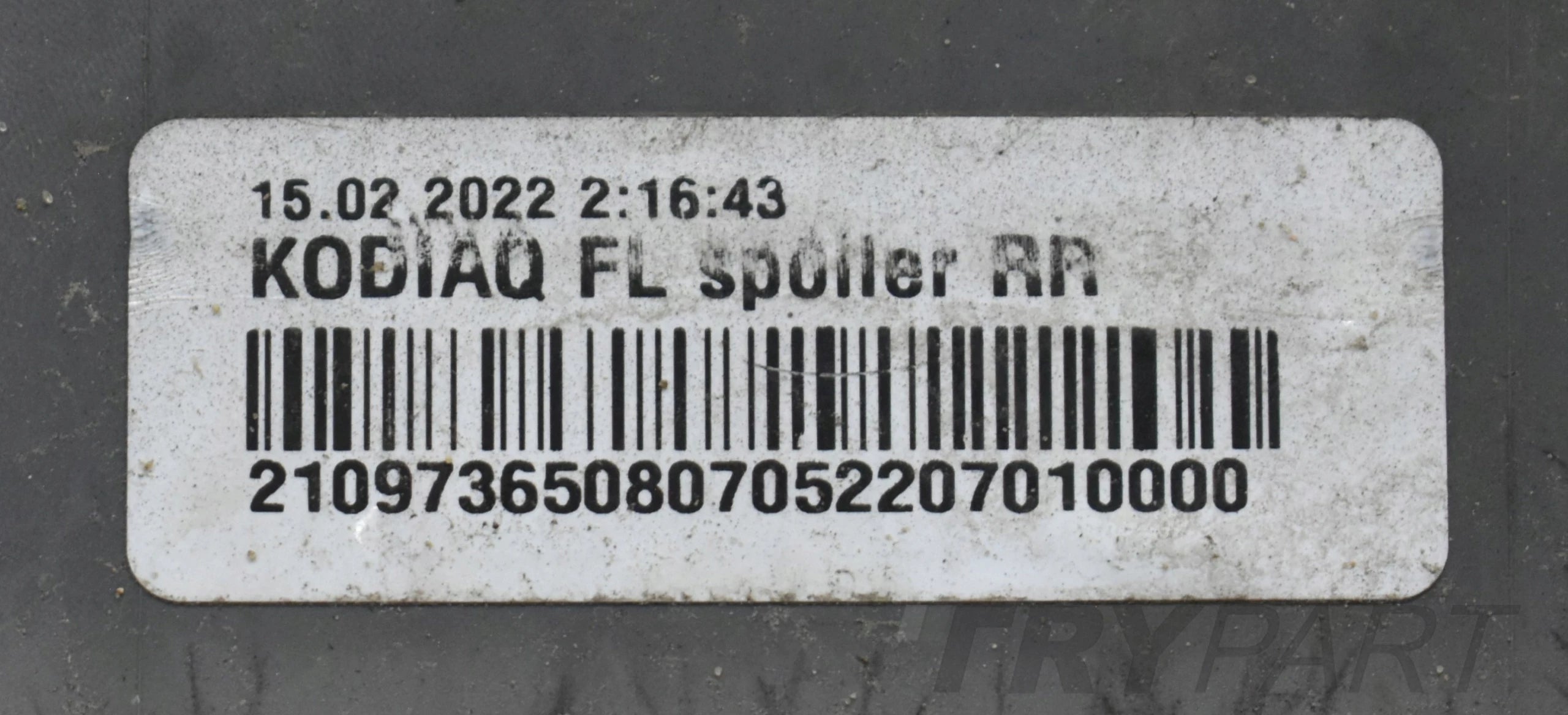SKODA KODIAQ 565 LIFT REAR BUMPER + BOTTOM ORG