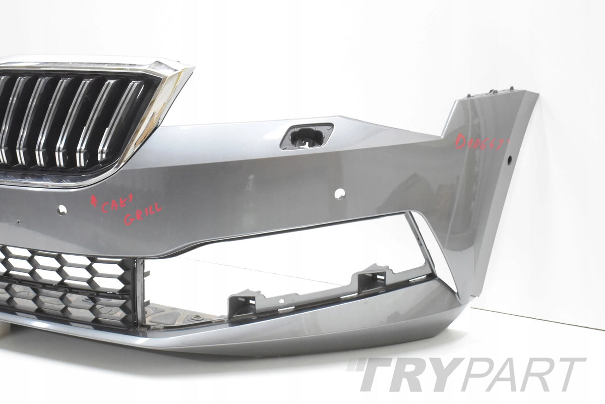 SKODA SUPERB III LIFT 3V FRONT BUMPER ORG + GRILLE + GRILL
