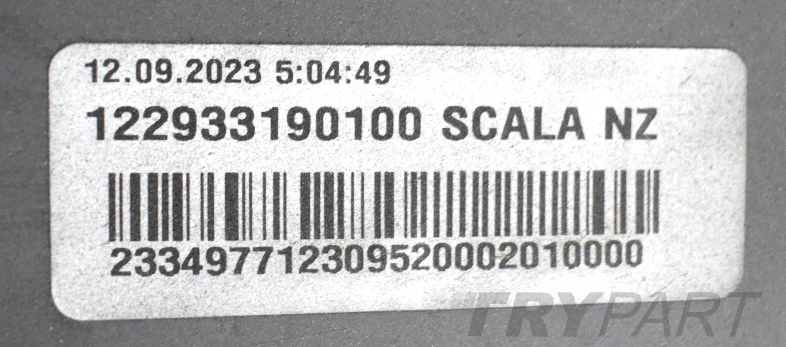 SKODA SCALA 657 REAR BUMPER ORG + BOTTOM