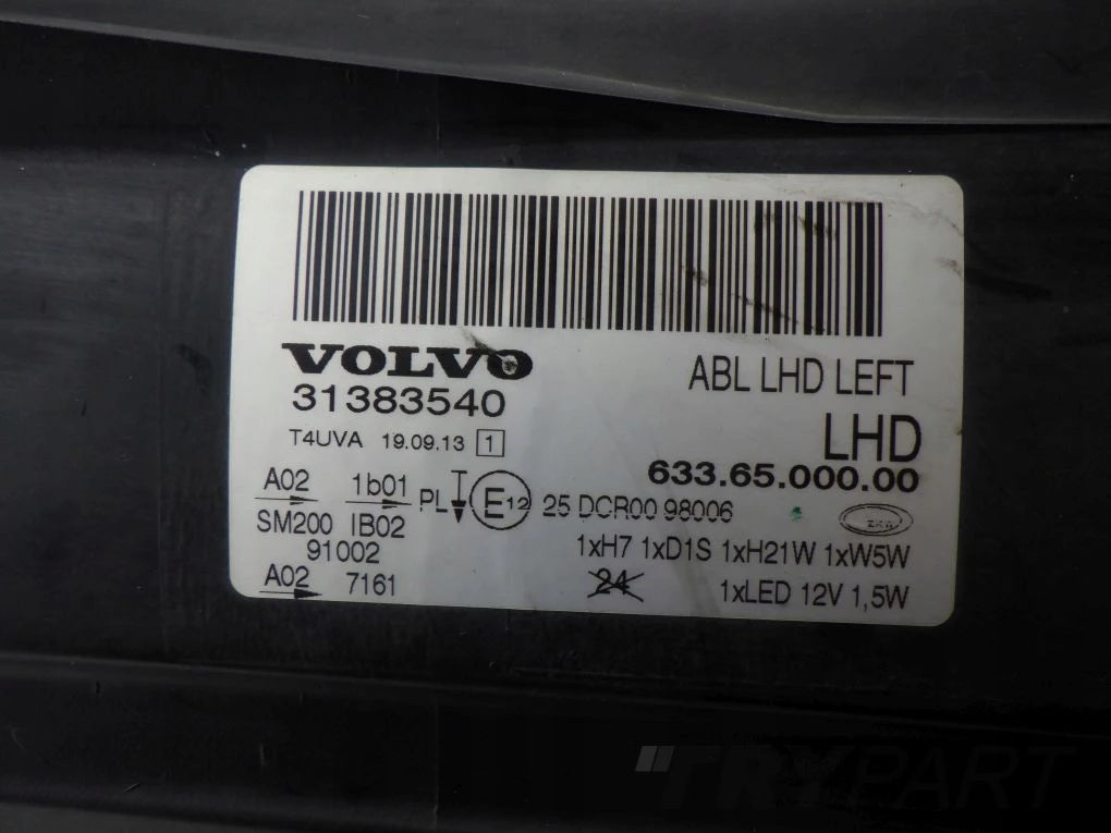 VOLVO S80 V70 XC70 XENON SWIVEL 06- Left Headlight