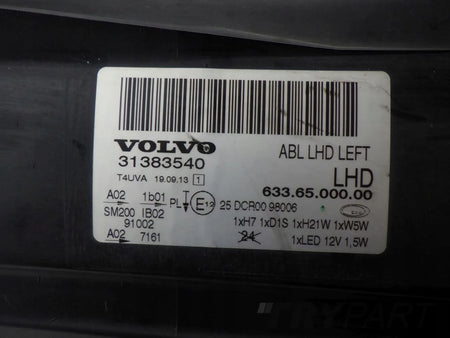 VOLVO S80 V70 XC70 XENON SWIVEL 06- Left Headlight