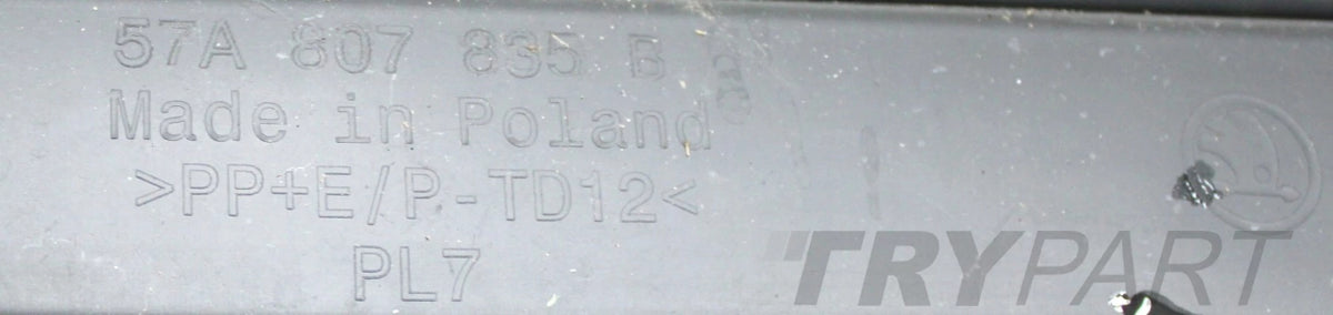 SKODA KAROQ 57A LIFT REAR BUMPER REAR ORG + BOTTOM