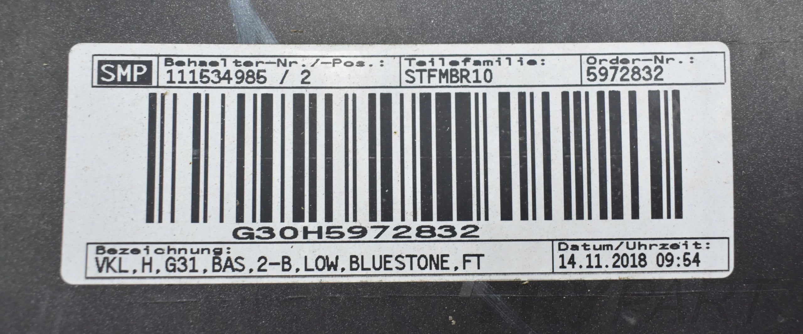 BMW 5 V G31 REAR BUMPER ORIGINAL ESTATE