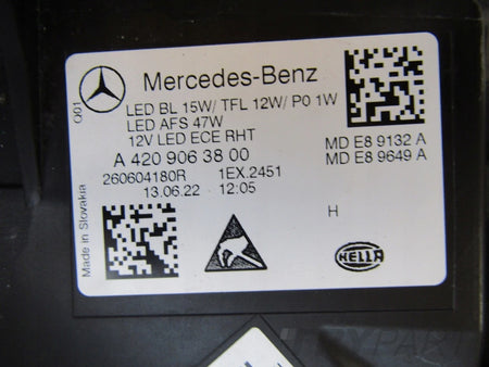 MERCEDES CITAN 2 II W420 FULL LED HIGH PERFORMANCE 21- LH LEFT HEADLIGHT