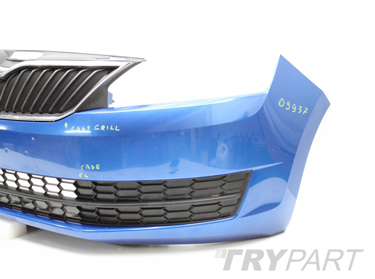 SKODA RAPID 5JA FRONT BUMPER ORG + GRILLE + VENTS + BOTTOM