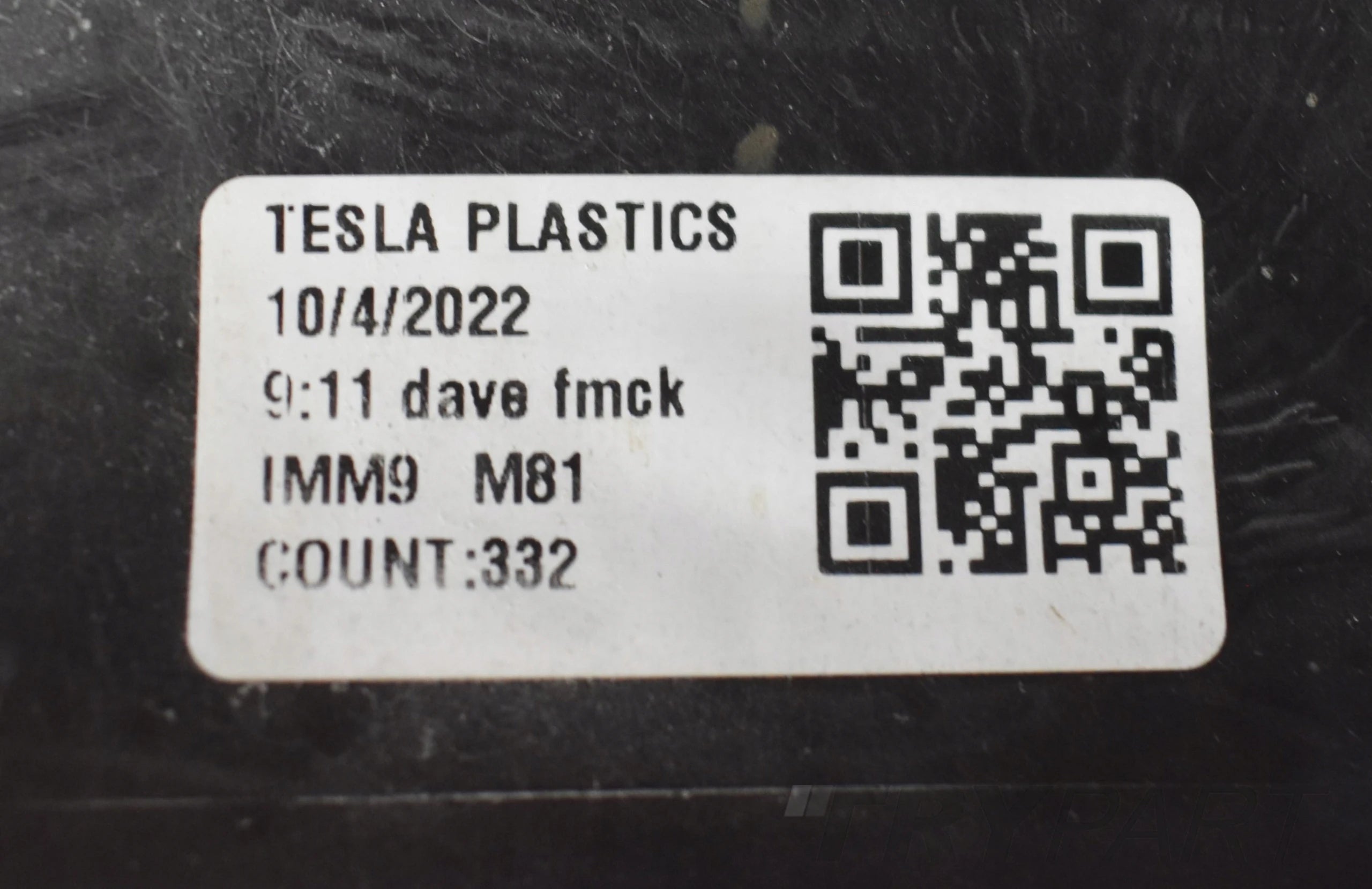 TESLA MODEL S RIGHT SILL MOULDING ORG
