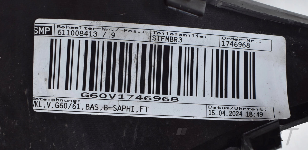 BMW G60 G61 FRONT BUMPER STANDARD BASIC ORG