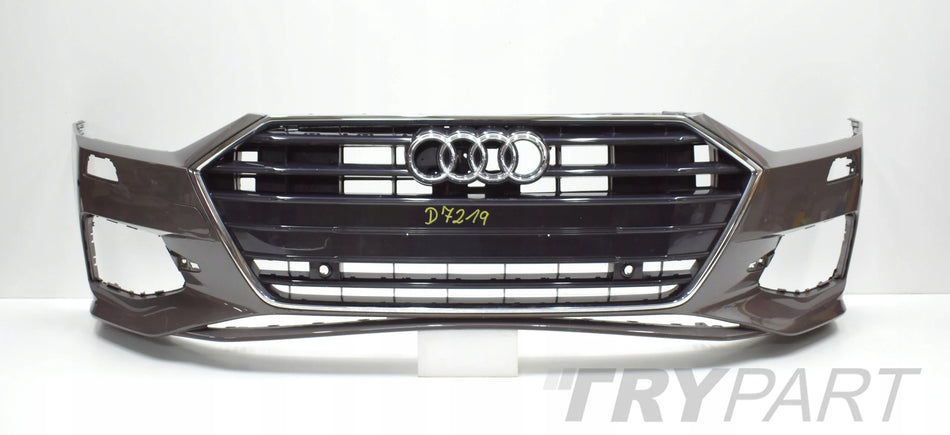 AUDI A7 C8 4K8 FRONT BUMPER ORG + CHROME