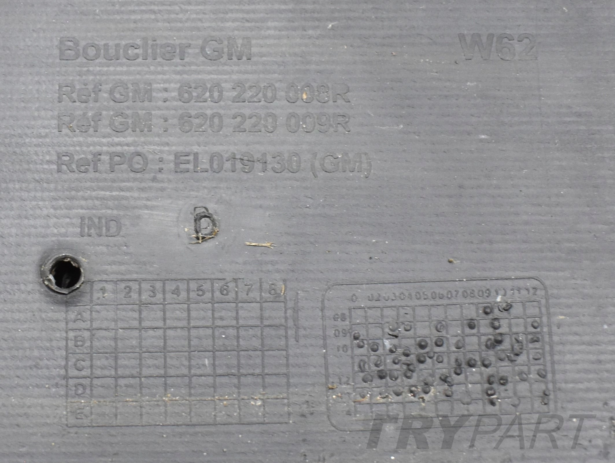 OPEL MOVANO A FRONT BUMPER ORG