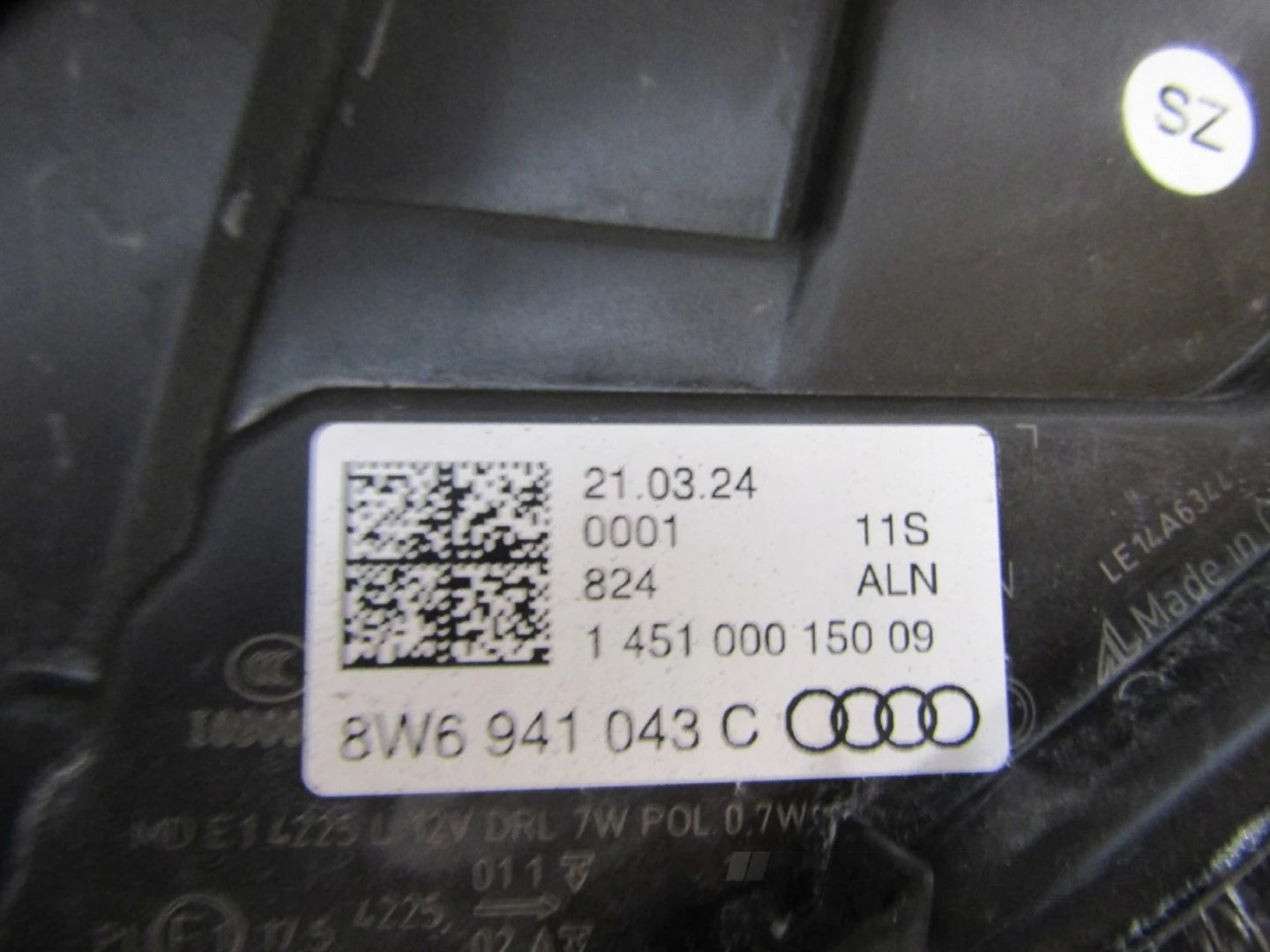 HEADLIGHT AUDI A5 8W6 XENON NON-SWIVEL 16-19 LH LEFT 8W6941043C