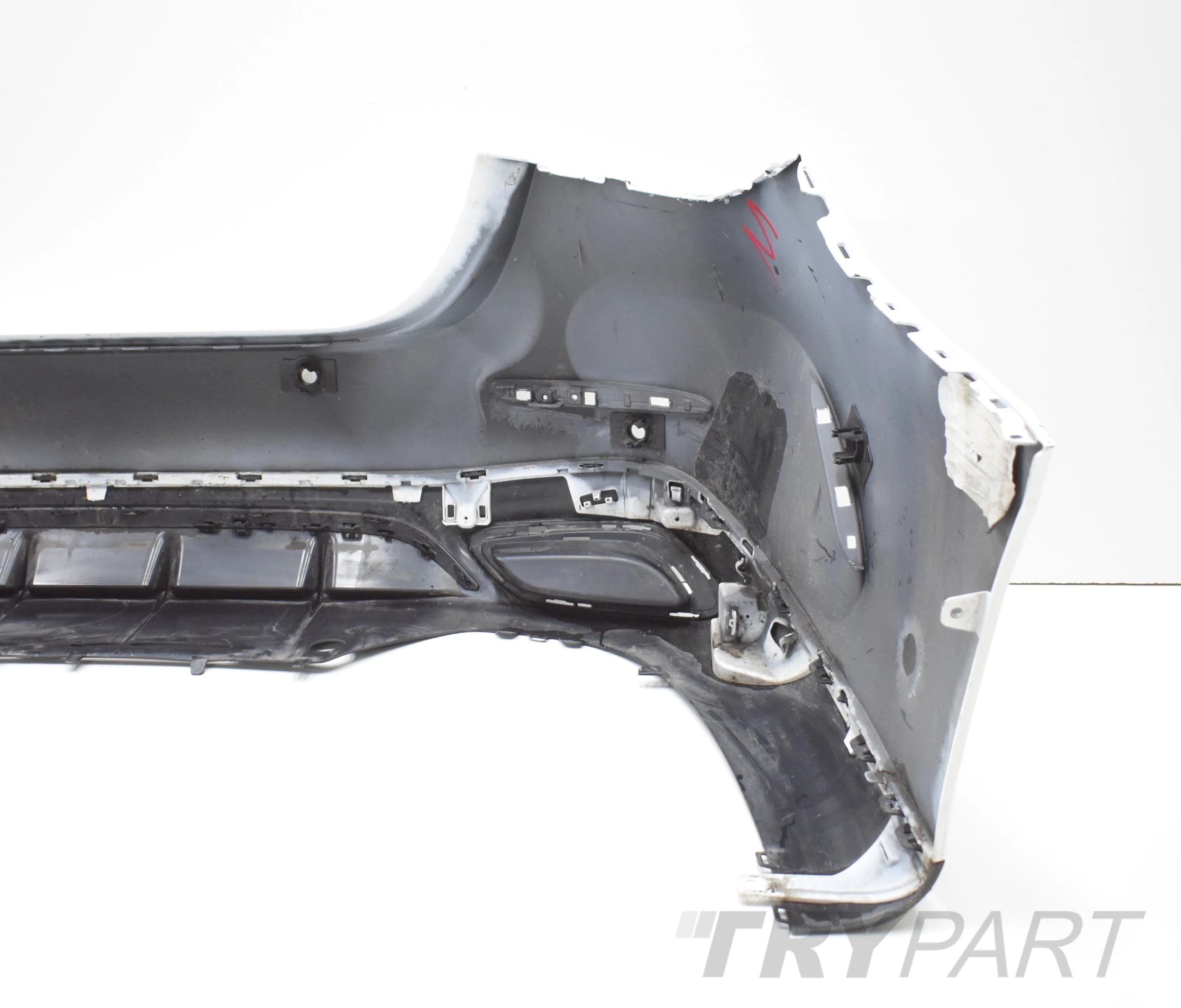 MERCEDES E-CLASS W214 AMG REAR BUMPER ORIGINAL SEDAN + BOTTOM + CHROME