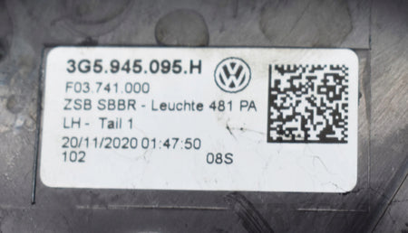VW PASSAT B8 LIFT 3G5 LEFT REAR LAMP NEW SEDAN