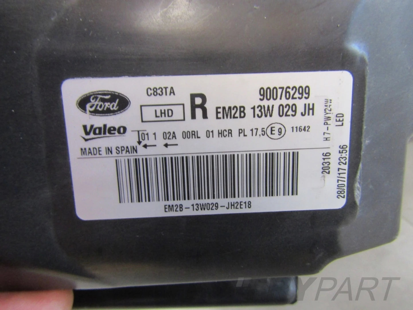 HEADLIGHT FORD S-MAX II GALAXY LENS LED RH RIGHT 20- EM2B-13W029JH