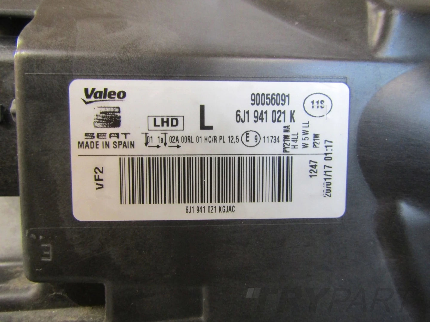 Headlight Seat Ibiza 4 IV LIFT STANDARD 12-17 LH 6J1941021K