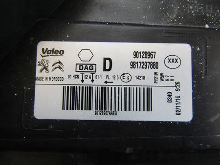 Front Lamp Citroen C-Elysee STANDARD 16- RH 9817297880