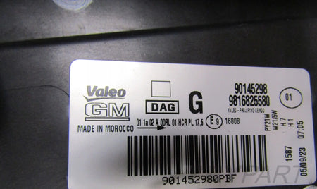 FRONT LAMP OPEL COMBO E IV STANDARD LH LEFT 18- 9816825580
