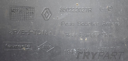 DACIA DUSTER II REAR BUMPER ORG