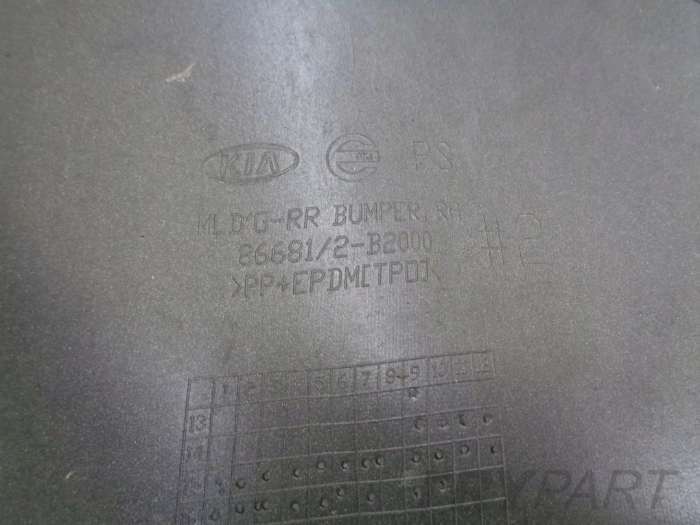KIA SOUL 2 II 14- Rear Bumper Corner