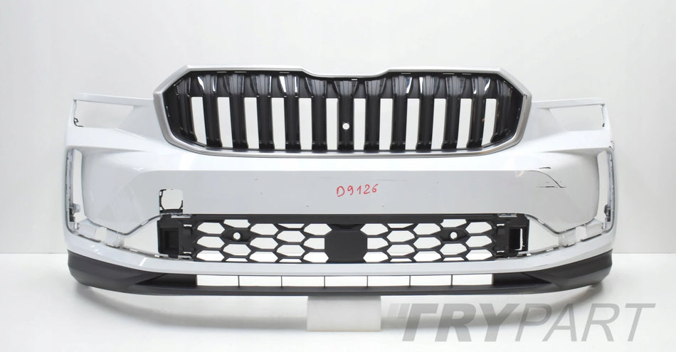 SKODA KODIAQ II 57H Original Front Bumper + Grill