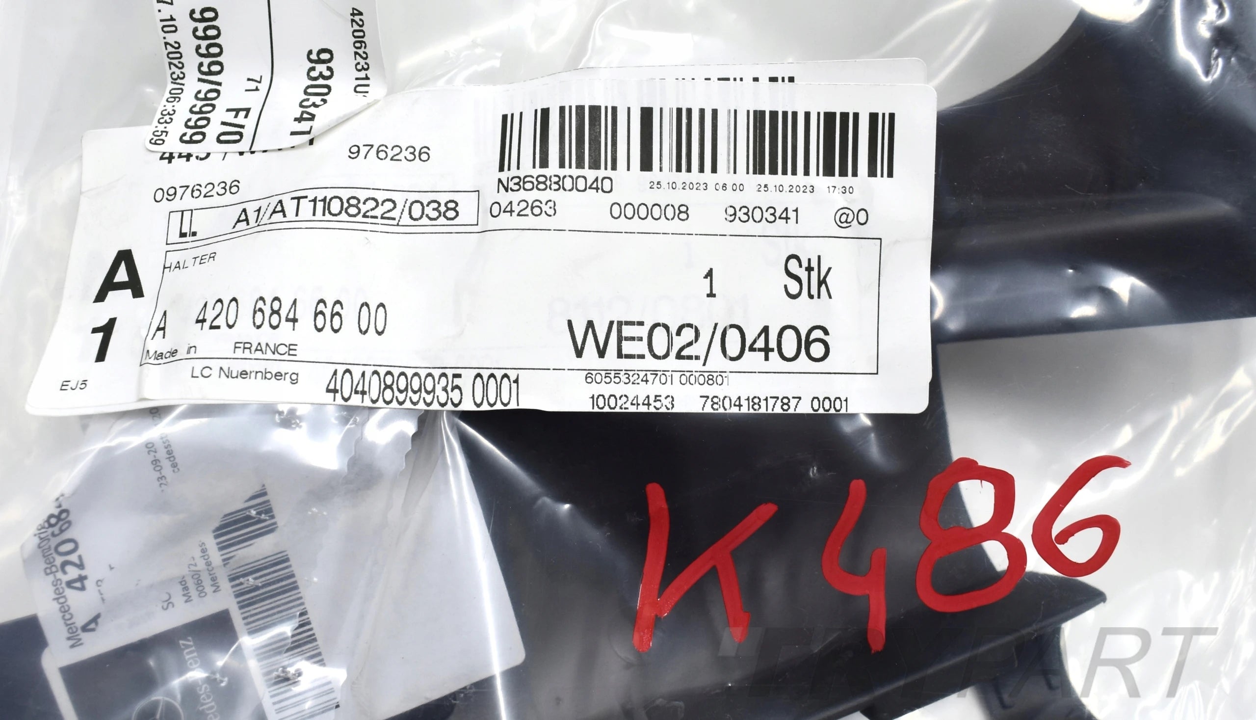 MERCEDES CITAN II W420 KANGOO IV SEAT BELT BRACKET FRONT ORG NEW A4206846600