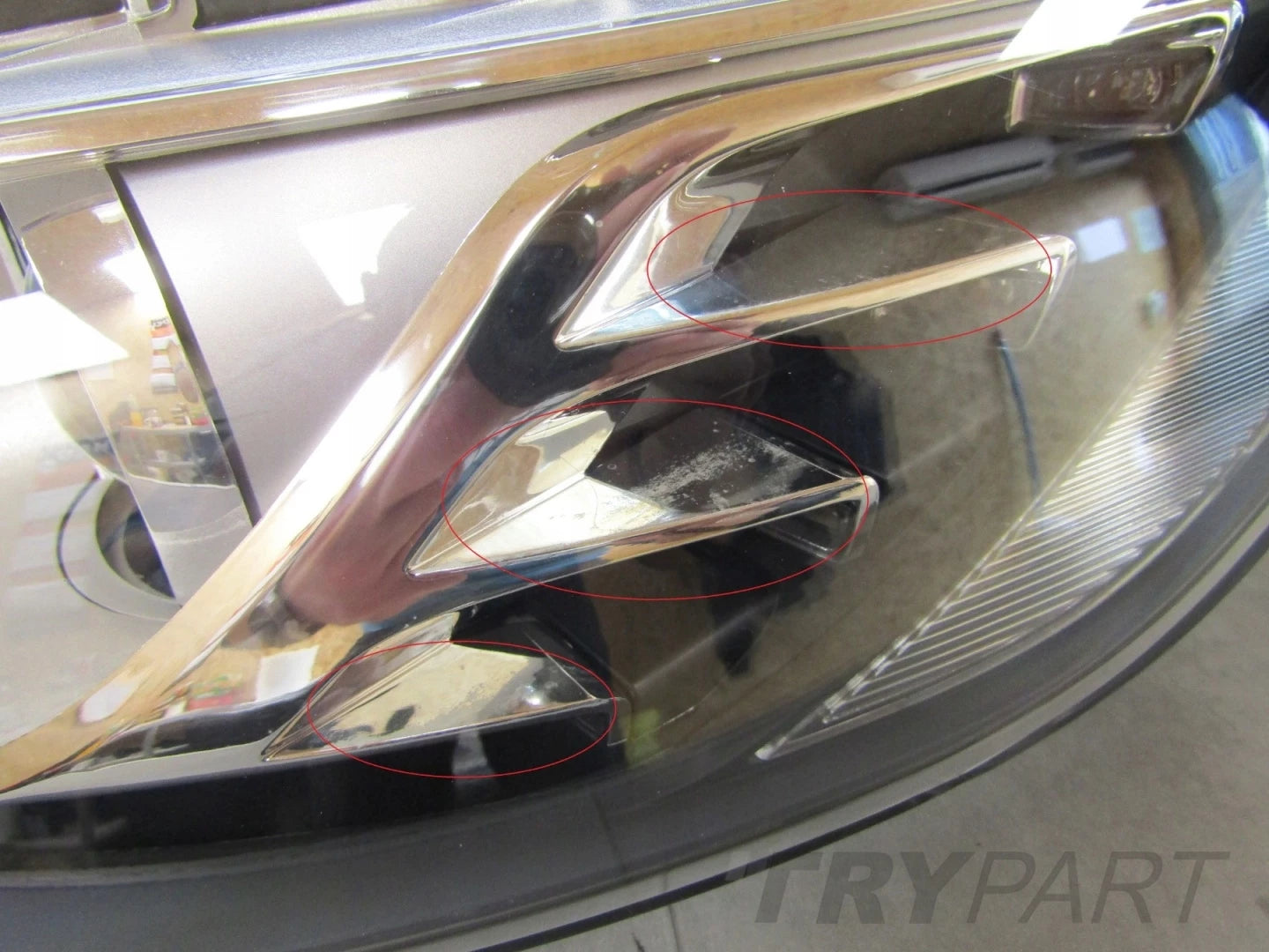 AUDI Q7 4L XENON HEADLIGHT NON-SWIVEL LIFT 09-15 LH LEFT 4L0941029