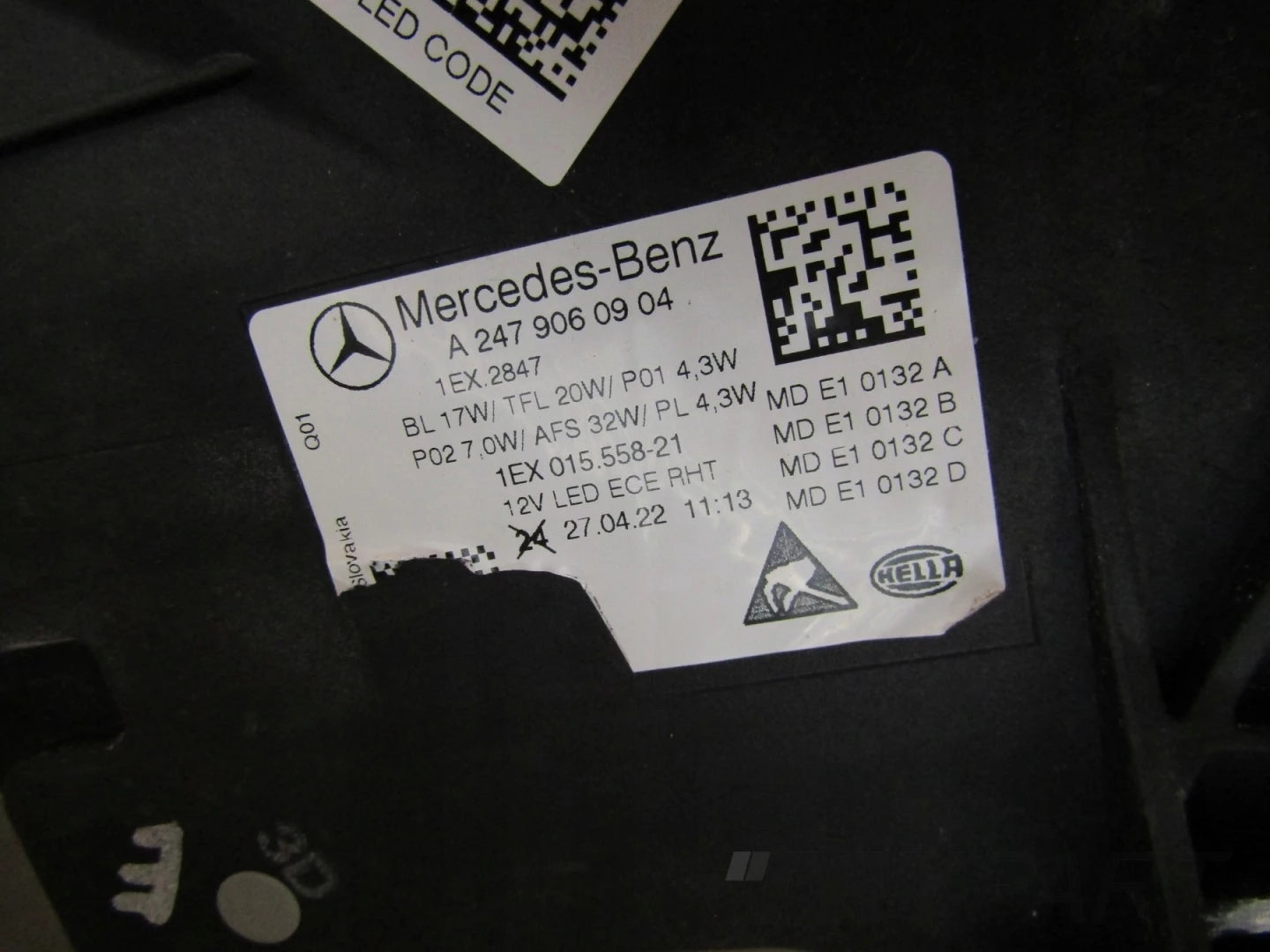 FRONT LAMP MERCEDES B CLASS W247 LED LIFT PERFORMANCE LH 22- A2479060904