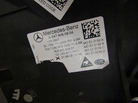 FRONT LAMP MERCEDES B CLASS W247 LED LIFT PERFORMANCE LH 22- A2479060904