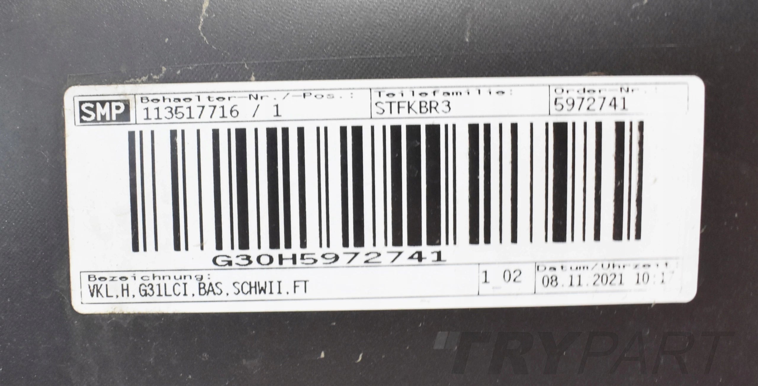BMW 5 G31 LIFT LCI Rear Bumper Original Wagon