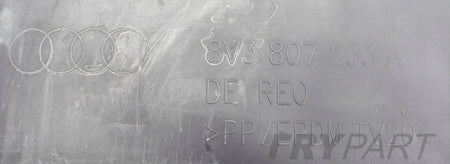 AUDI A3 8V3 S LINE BUMPER PLATE ENGINE COVER UNDERBODY