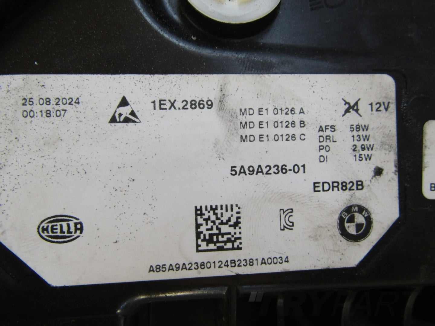 BMW X1 U11 HEADLIGHT FULL LED BLACK 22- RIGHT SIDE 5A9A236-01
