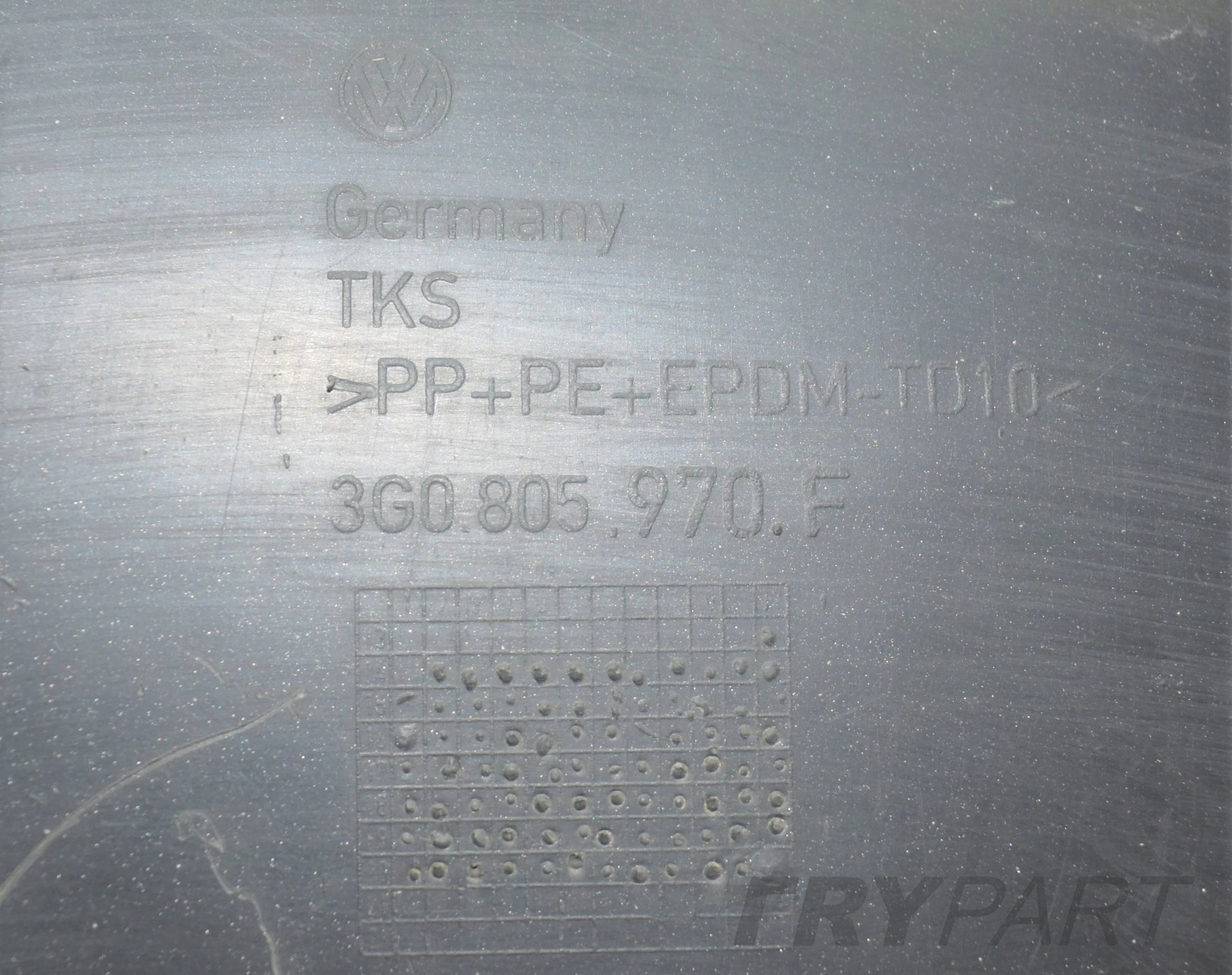 VW PASSAT B8 3G0 FRONT RIGHT FENDER ORG