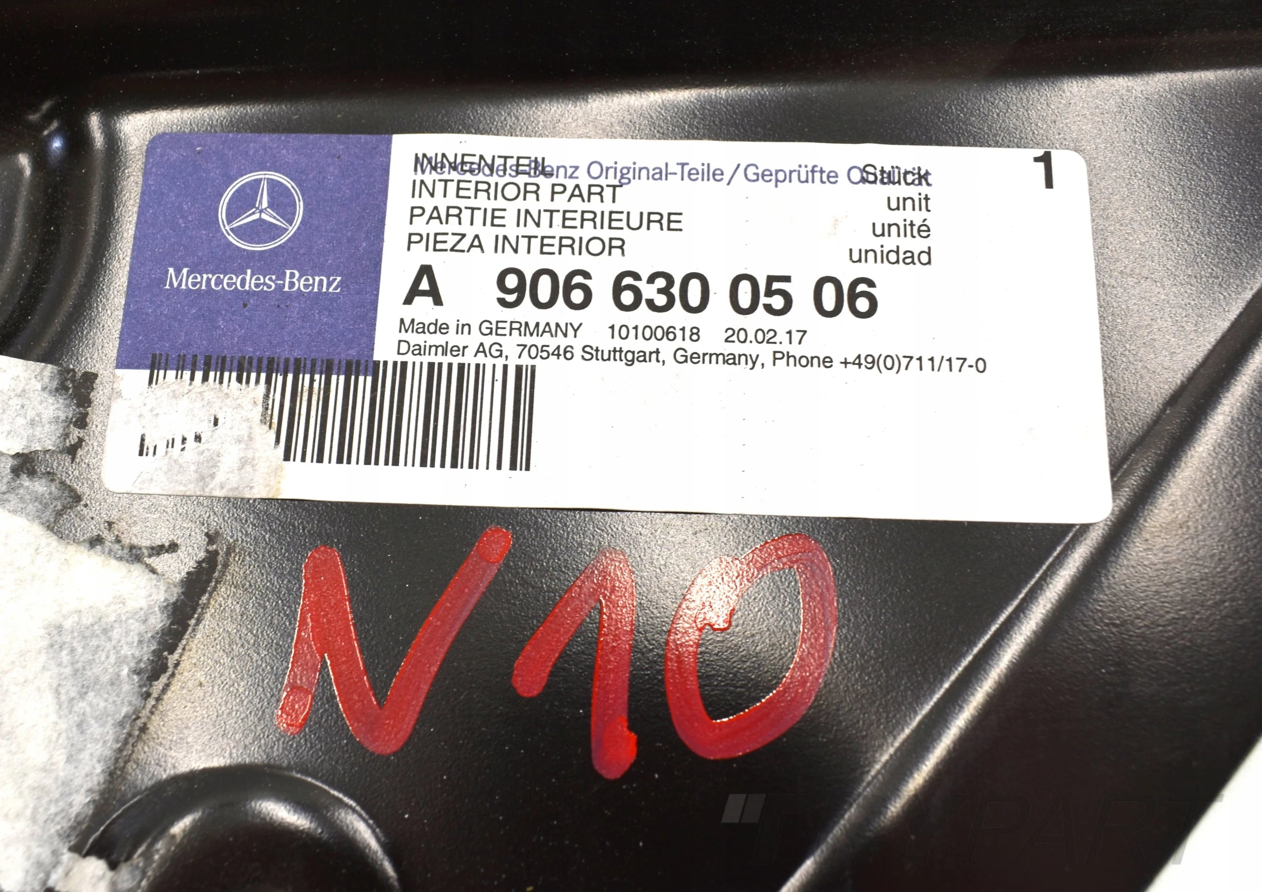 MERCEDES SPRINTER W906 CRAFTER LEFT DOOR PILLAR COVER ORG INTERNAL ORG NEW