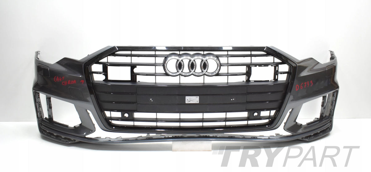 AUDI A6 C8 4K S LINE FRONT BUMPER + GRILLE