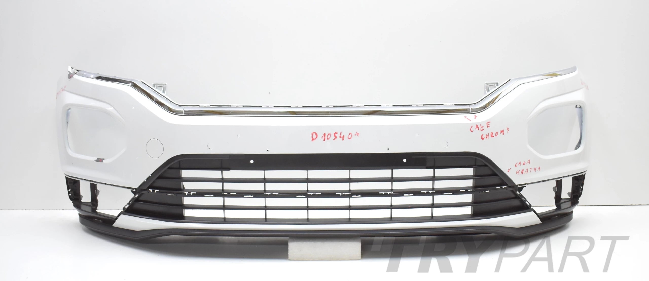 VW T ROC T-ROC 2GA R LINE FRONT BUMPER ORG + CHROME + GRILLES