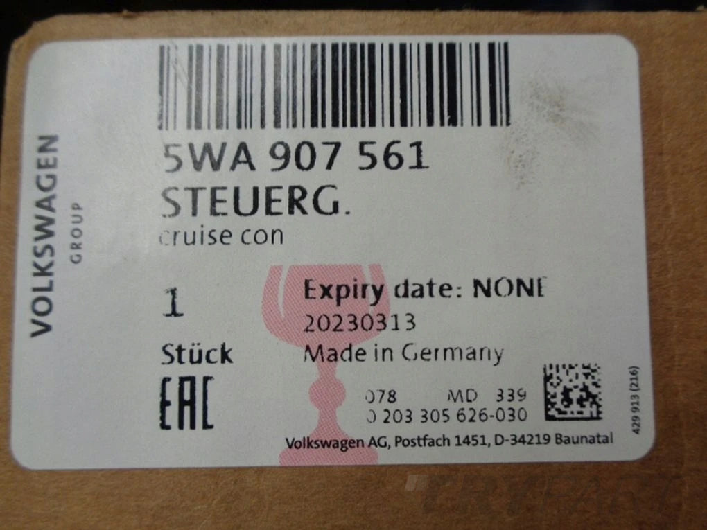 AUDI VW SKODA SEAT RADAR ACC DISTRONIC 5WA907561