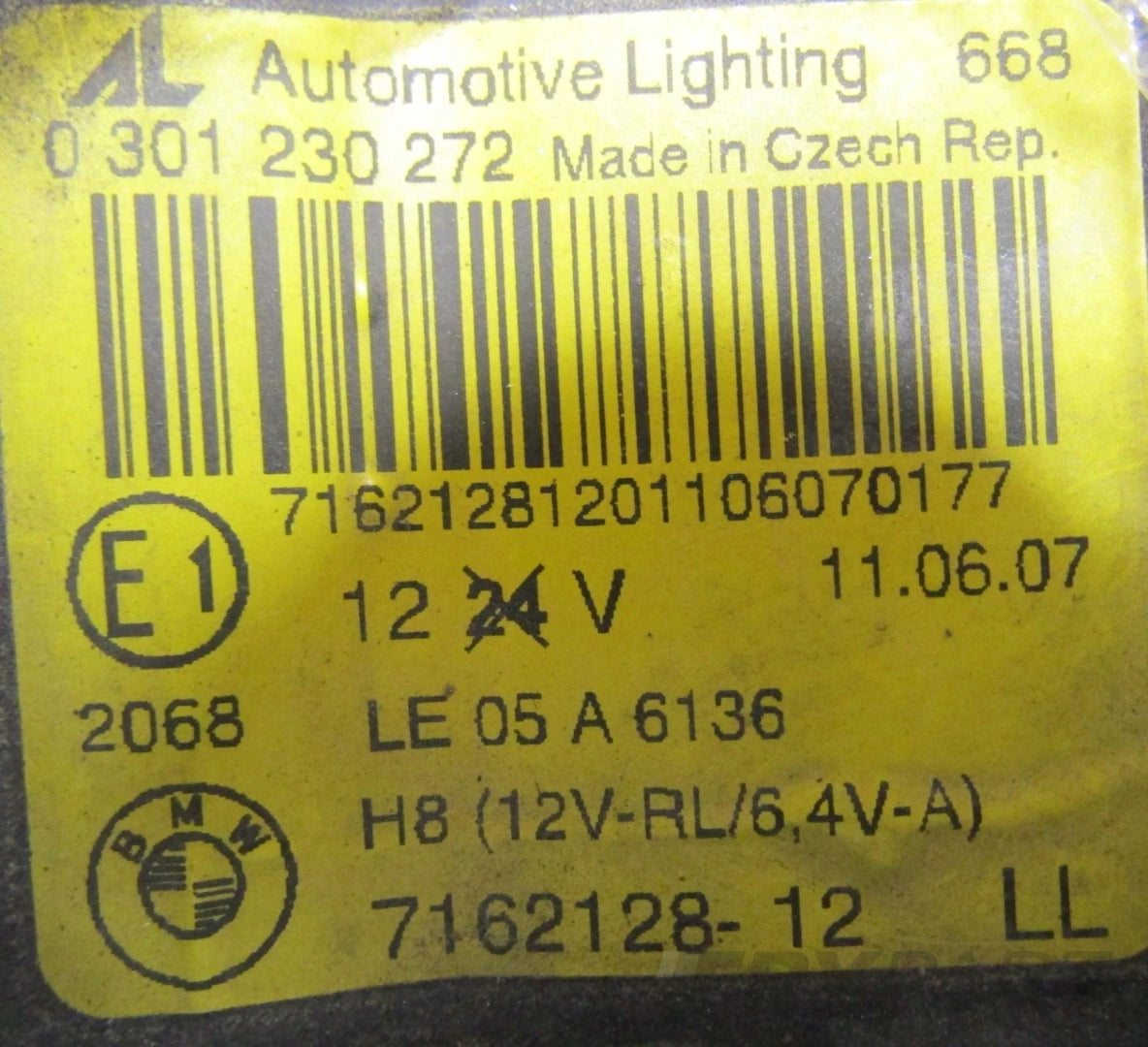 HEADLIGHT BMW 3 E92 E93 06-10 XENON NON-SWIVEL RH 7162127-15