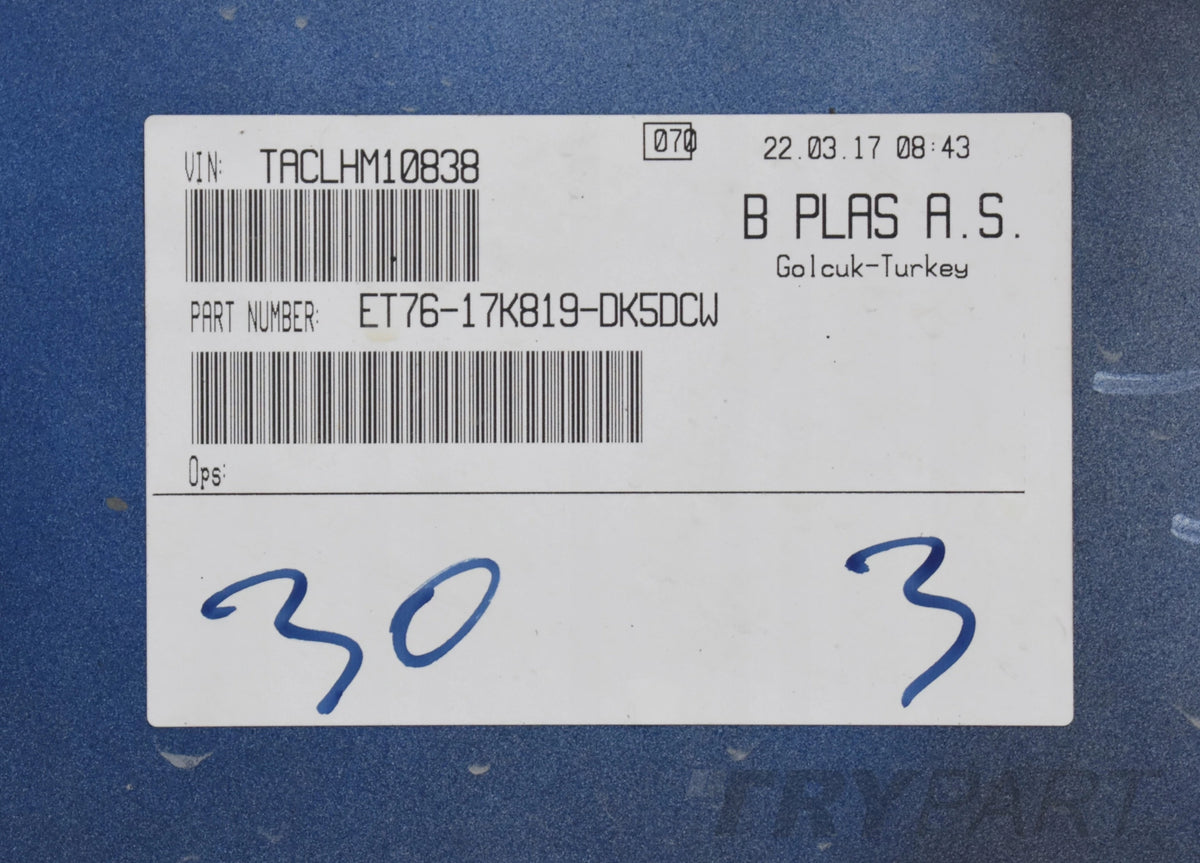 FORD TRANSIT COURIER FRONT BUMPER FRONT ORIGINAL