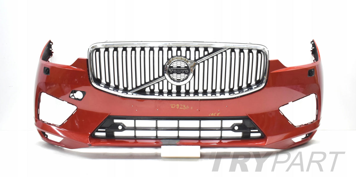 VOLVO XC60 II R DESIGN FRONT BUMPER FRONT ORIGINAL + GRILLE