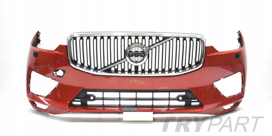 VOLVO XC60 II R DESIGN FRONT BUMPER FRONT ORIGINAL + GRILLE